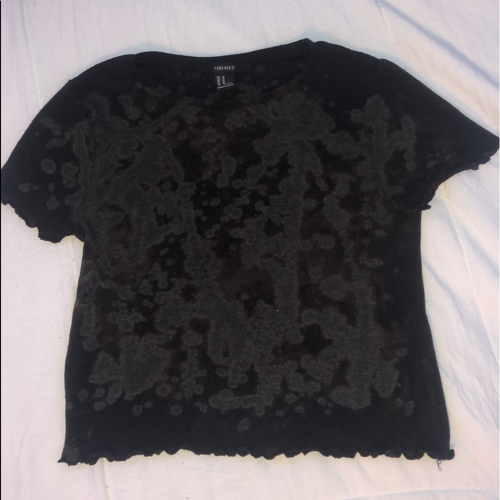 Bleached crop top